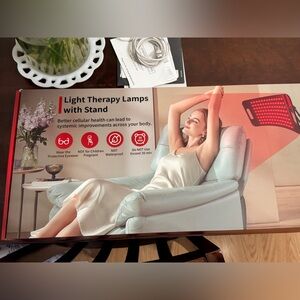 Red Light Therapy Lamp with Stand